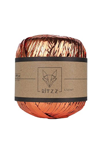 Ritzz Metallic Raffia Rope Orange