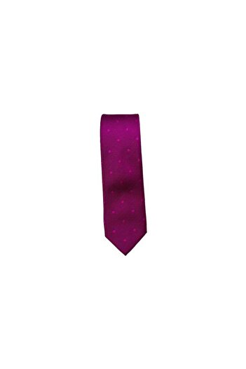 Brianze Light Purple Polka Dot Pattern Slim Tie