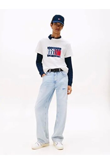 Tommy Hilfiger Ανδρικό μπλουζάκι με σχέδιο TJM Slim RWB Flag DM0DM21977YBH