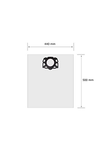 KOMA WD456PL - Saci pentru aspiratoare industriale Kärcher WD4, WD5, WD6, cu față de plastic, 4 buc.