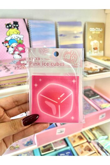 Wisevelya Pink Ice Cubes Post-It