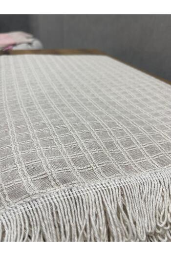 İsmail Gürel Windores 180x300cm. Çok Amaçlı Naturel Koltuk, Kanepe, Divan, Çekyat Dekoratif Koltuk Örtüsü