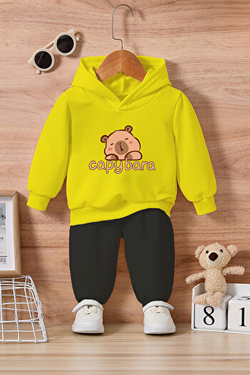 ADABEBEK Capybara Printed Bottom and Top Baby Set 24255