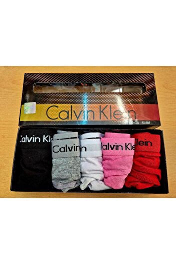 Calvin Klein Underwear Set of thong underwear - 5 pairs, white, black, grey, red, purple, size XL