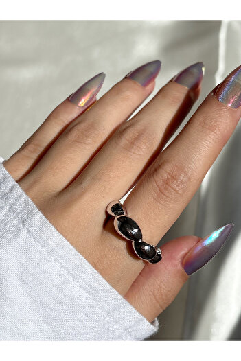 Eylülün Takısı Women's Silver Color Drop Ring