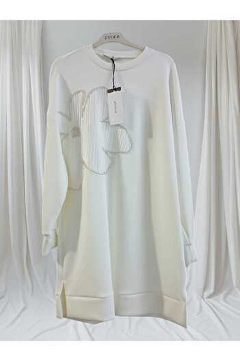 Puane Women's Front Beaded Garni Detailed Tunic 10627