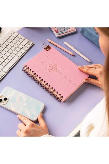 STOREMAX Polysight A5 Spiral Undated Planner Agenda Candy Pink Trendzap 467437