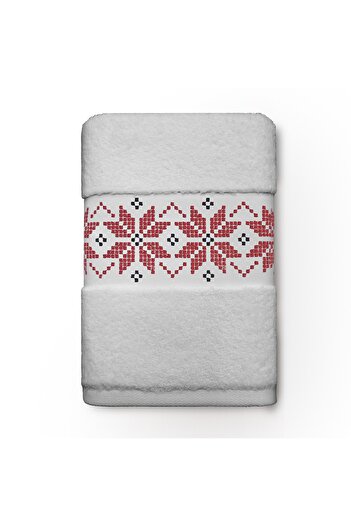 H Hotel Supplier Bath towel, Royal Home, Embroidered, 100% cotton, White, 70x140cm, 700gr/sqm, Traditional Model 2