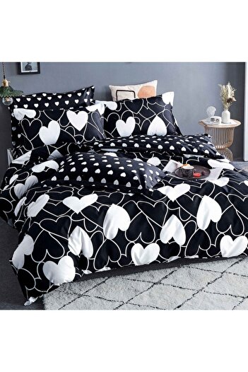 H Hotel Supplier Hotel Supplier 2-person linen, duvet 230x200, bed sheet 230x200, microfiber, 4 pieces, G40