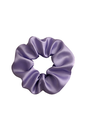 Salvia Dione Satin Hair Scrunchies – Elastic Thick Scrunchies for Women & Girls – 4 Pieces for Stylish Buns and Ponytails