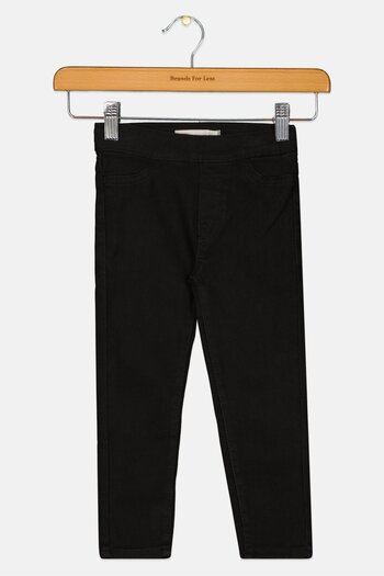Levi's Toddlers Girl Plain Stretchable Pull On Jeans, Black