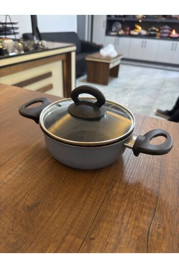 Evse Mutfak Sanatı 3-Piece Mini Granite Pot Set Midi Storage Container 12cm 14cm 16cm