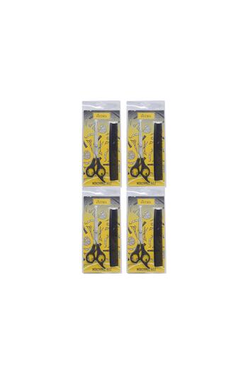 Tarko Hydra Perfect Double Professional Barber Scissors+Comb Set X 4
