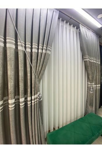 Akcan Açık Gri Renk Plain Pano Fon Perde