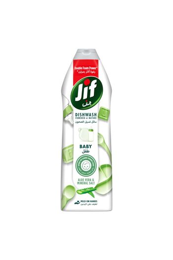 Jif Baby Dishwashing Liquid Mild on Hands Aloe Vera & Mineral Salt 750 ml Salt Gentle and Effective