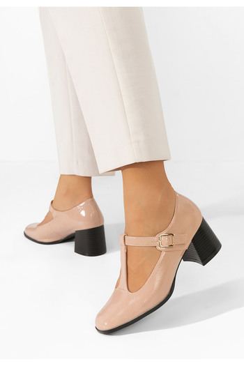B T Shoes Béžové lodičky Vesita V2