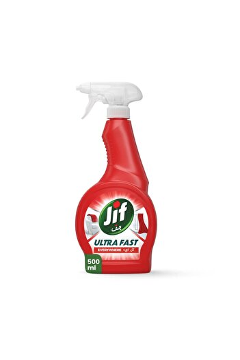 Jif Ultra Fast Cleaner Spray Everywhere 500 ml Removes Dirt and Grease for Shiny Clean Surfaces