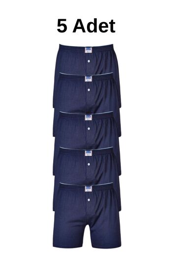 Berrak Men's Boxer Combed Cotton 5-Pack 1099 Abani Classic