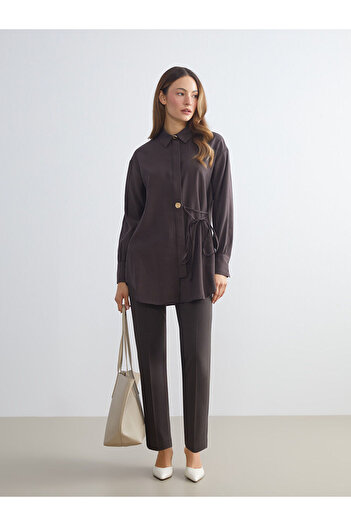 LC Waikiki Brown Women's Shirt Tunic