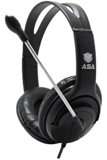 Generic Gaming Wired Headset with Built-in Noise Reduction Microphone for Laptop, Tablet, PlayStation 4/5, X