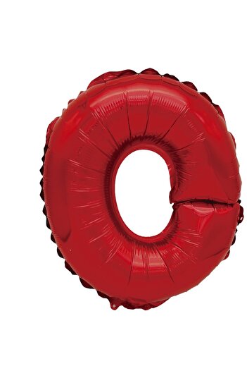 SDX Market Metallic foil balloon, Mirific Party, letter O, 40 cm, Red
