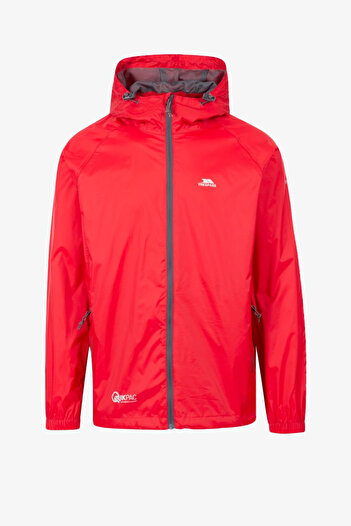 Trespass Unisex Red Qikpac Jacket - Unisex Packaway Jkt Tp75 Raincoat Uajkrai10001-Red