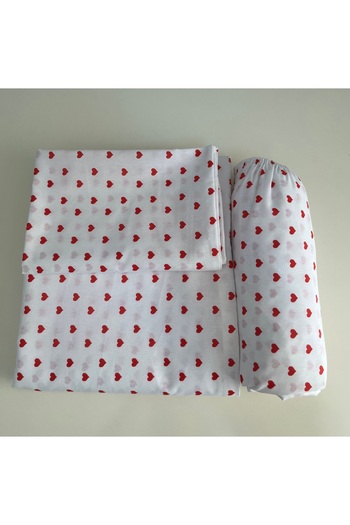 cottonevs Single Cotton Duvet Cover Set Ranforce (Fabric) Patterned