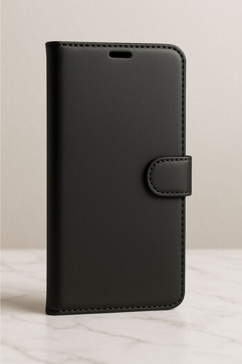 TECNO Camon 40 Pro Case Wallet Cover with Card Holder Stand Detachable Black
