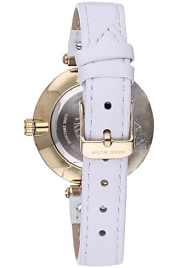 Anne Klein Womens Quartz Watch, Analog Display and Leather Strap
