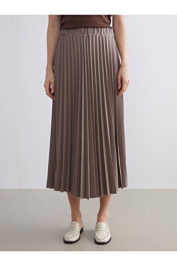 LC Waikiki Elastic Waist Chiffon Pleated Skirt
