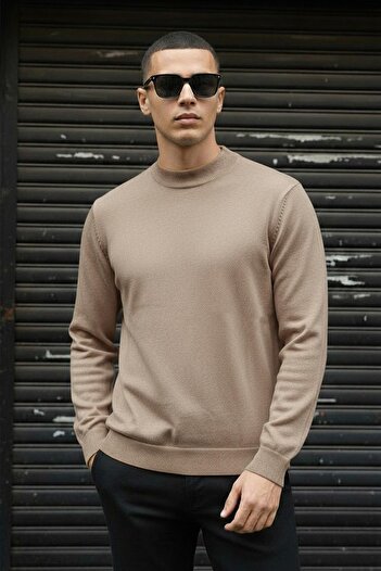 Delpino Men's Standard Fit Mercerized Sweater Sweatshirt