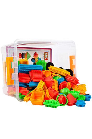 MalPlay Cuburi Wafle, 100 pieces, Malplay, 108219