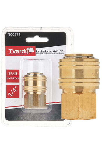 Tvardy Quick Connector Female Brass, Internal Thread 1/4", T00276