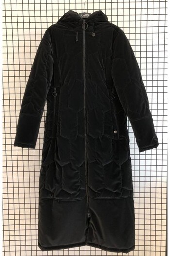 Armine Hooded Zippered Quilted Coat