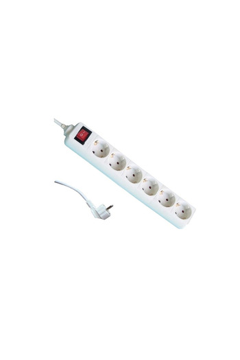MAKALON Power Strip with 6 Sockets, 1.5m x 1.5mm, with Switch, Makalon, 700765