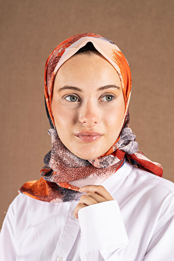Akel Decode Scarf Pastel Pattern