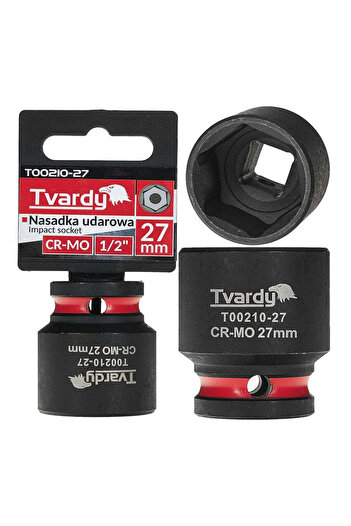 Tvardy Impact Socket 6 Points, 1/2", 27 mm, T00210-27