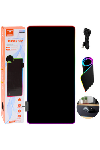 LEAN Pad for Keyboard and Mouse LED, 40 x 90 cm, 20746