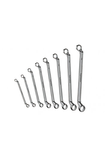 Topmaster Set 8 bucati chei inelare cotite 6-22 mm CR-V,