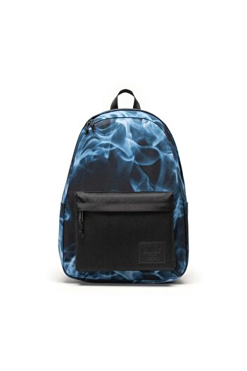 herschel Classic Pink Flowers Unisex Black Backpack