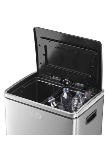 Black&Decker Black+Decker BXBN0003E waste bin, 2x20L, stainless steel