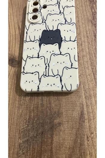 Newon Samsung Galaxy A16 Cat Printed Inside Velvet Premium Silicone Phone Case