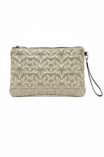 BAHELS Yellow Portfolio Bag with Star Pattern