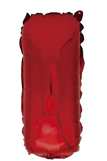 SDX Market Metallic foil letter balloon, Mirific Party letter I, Red, 40 cm