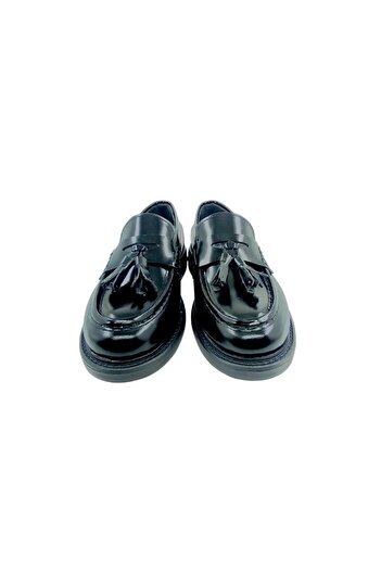 Oneka Shoes Men's Casual Loafer with Tassels Black Opening 420525Bv1739