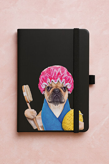 Cekuonline Promotional Undated Premium Thermo Notebook Patterned 192 Sheets - Caring Bulldog