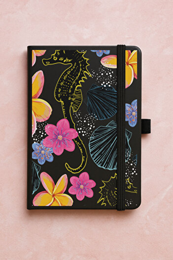 Cekuonline Promotional Undated Premium Thermo Notebook Patterned 192 Sheets - Sea Horse