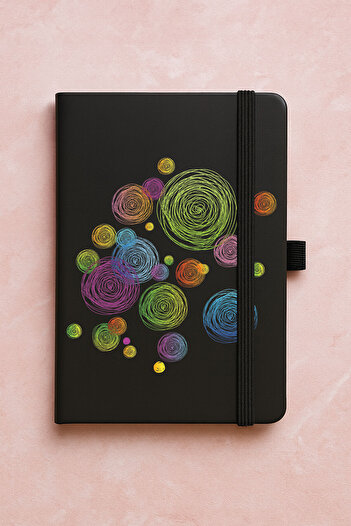 Cekuonline Promotional Undated Premium Thermo Notebook Patterned 192 Sheets - Circle
