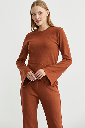 Sementa Double Pants Sweater Knitwear Set - Tile
