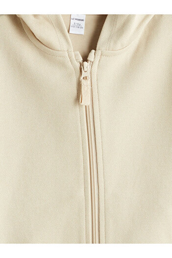 LC Waikiki Lcw Kids New Season Hooded Boys' Pique Cardigan